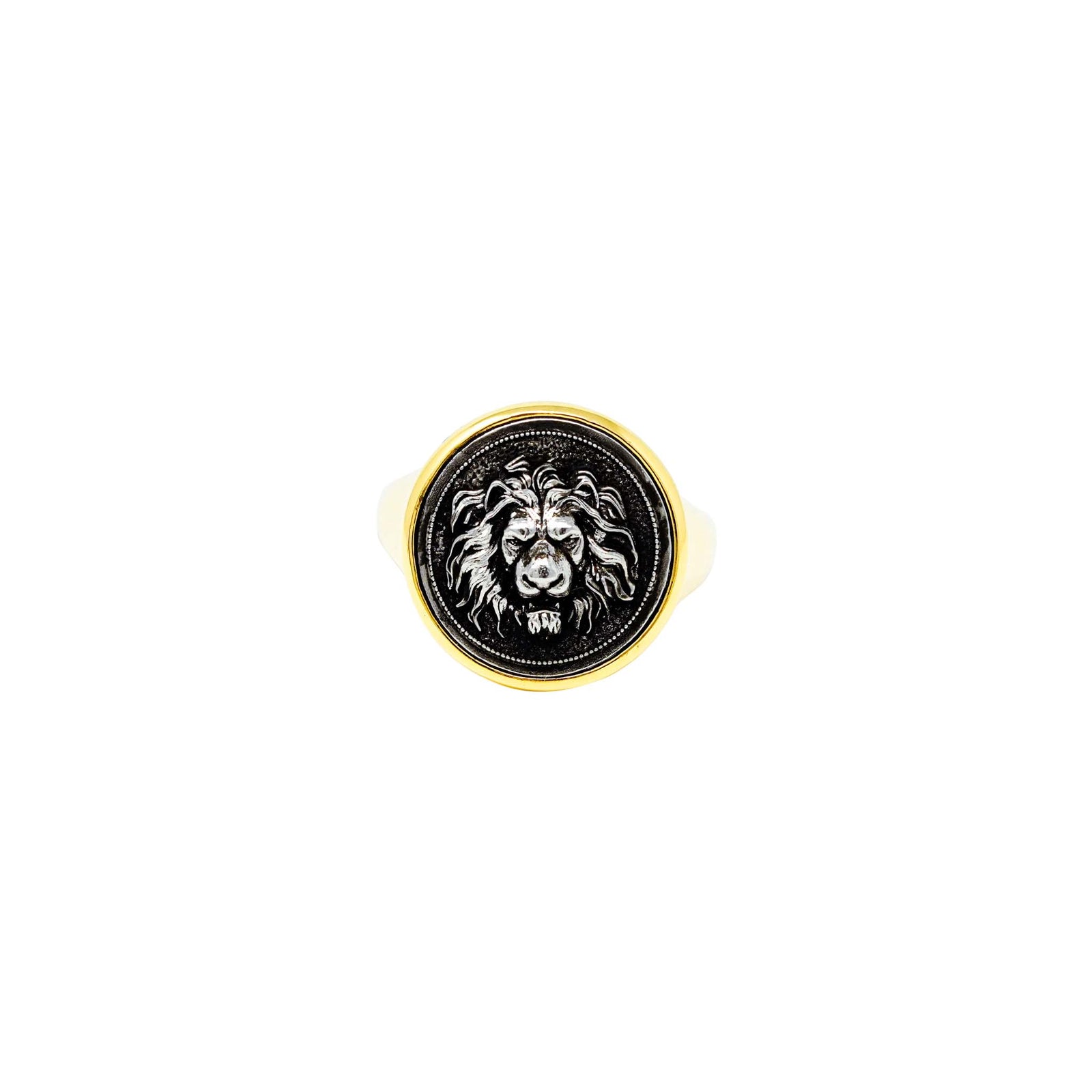 Lion Signet Ring Brass – Symbol of Power