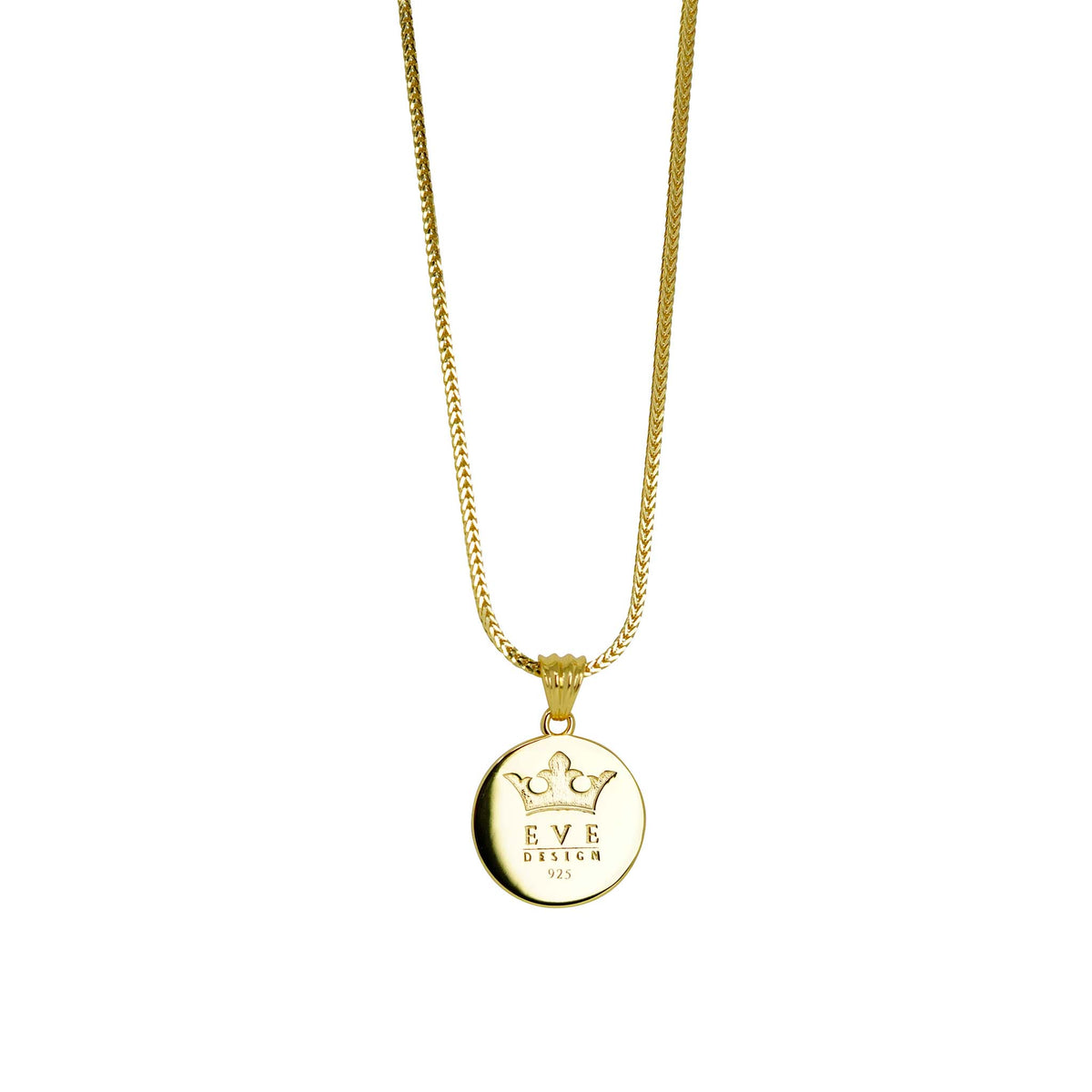 Capricorn Zodiac Necklace - Gold Plated Sterling Silver Medallion