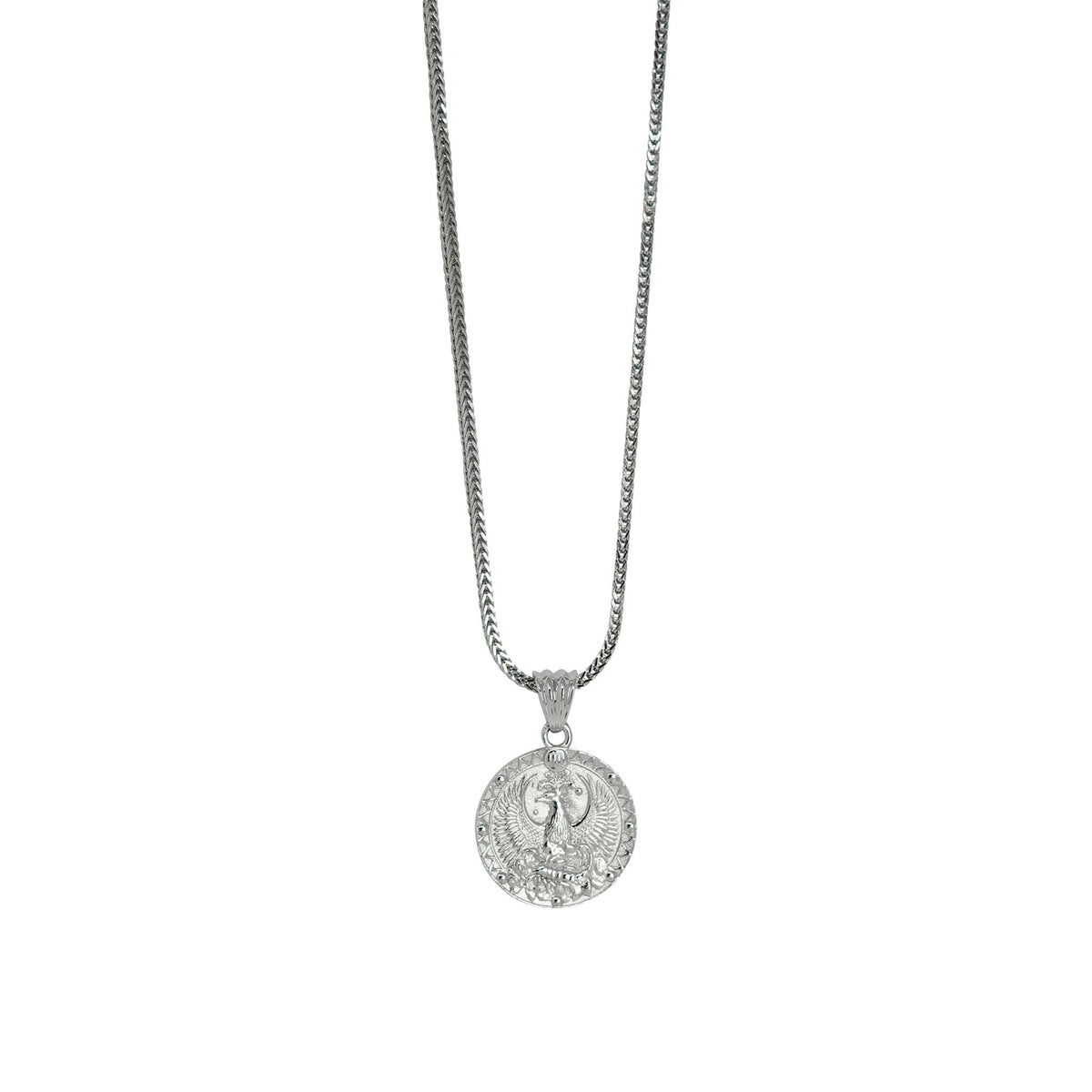 Scorpio Zodiac Necklace – Sterling Silver Medallion Pendant