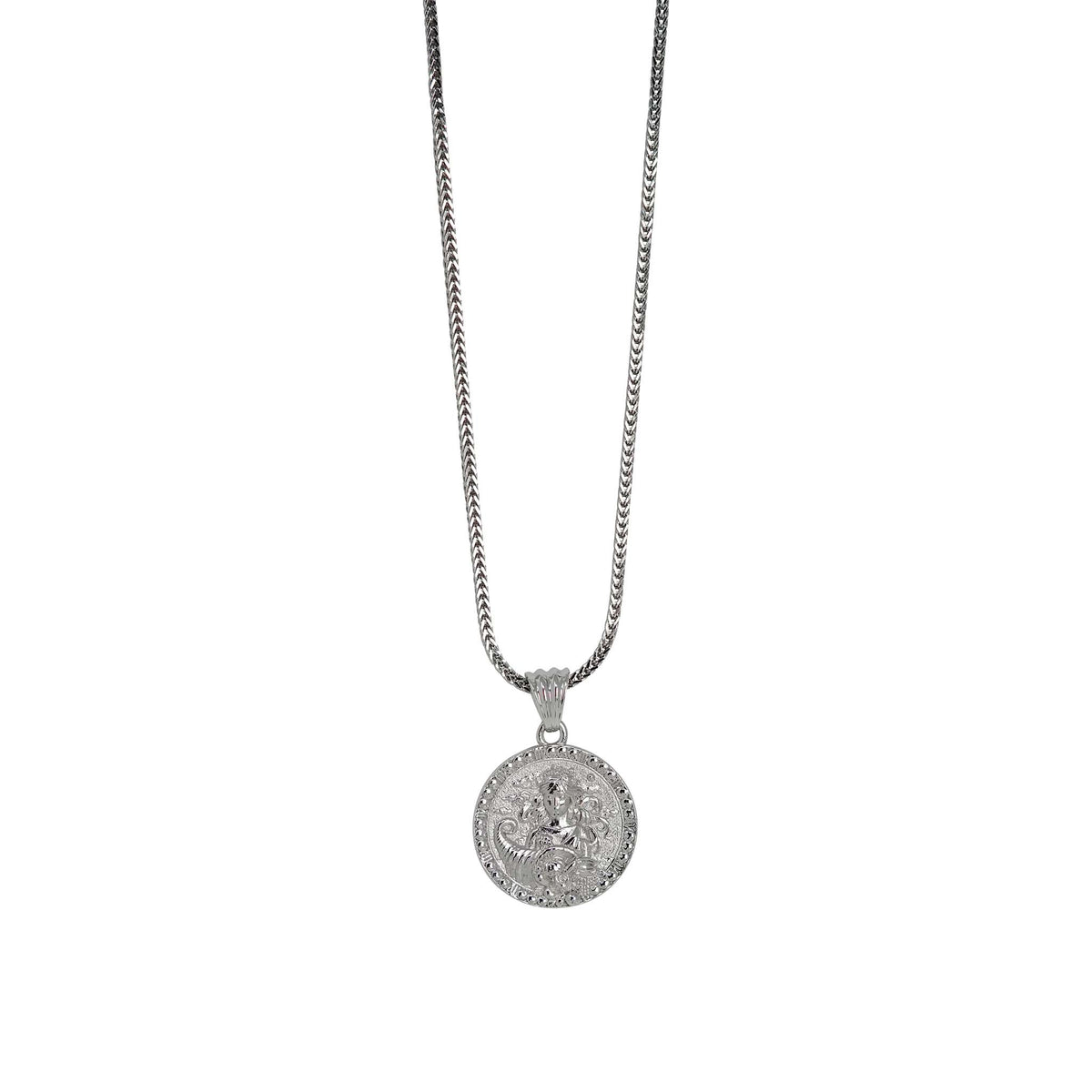Virgo Zodiac Necklace – Sterling Silver Medallion Pendant
