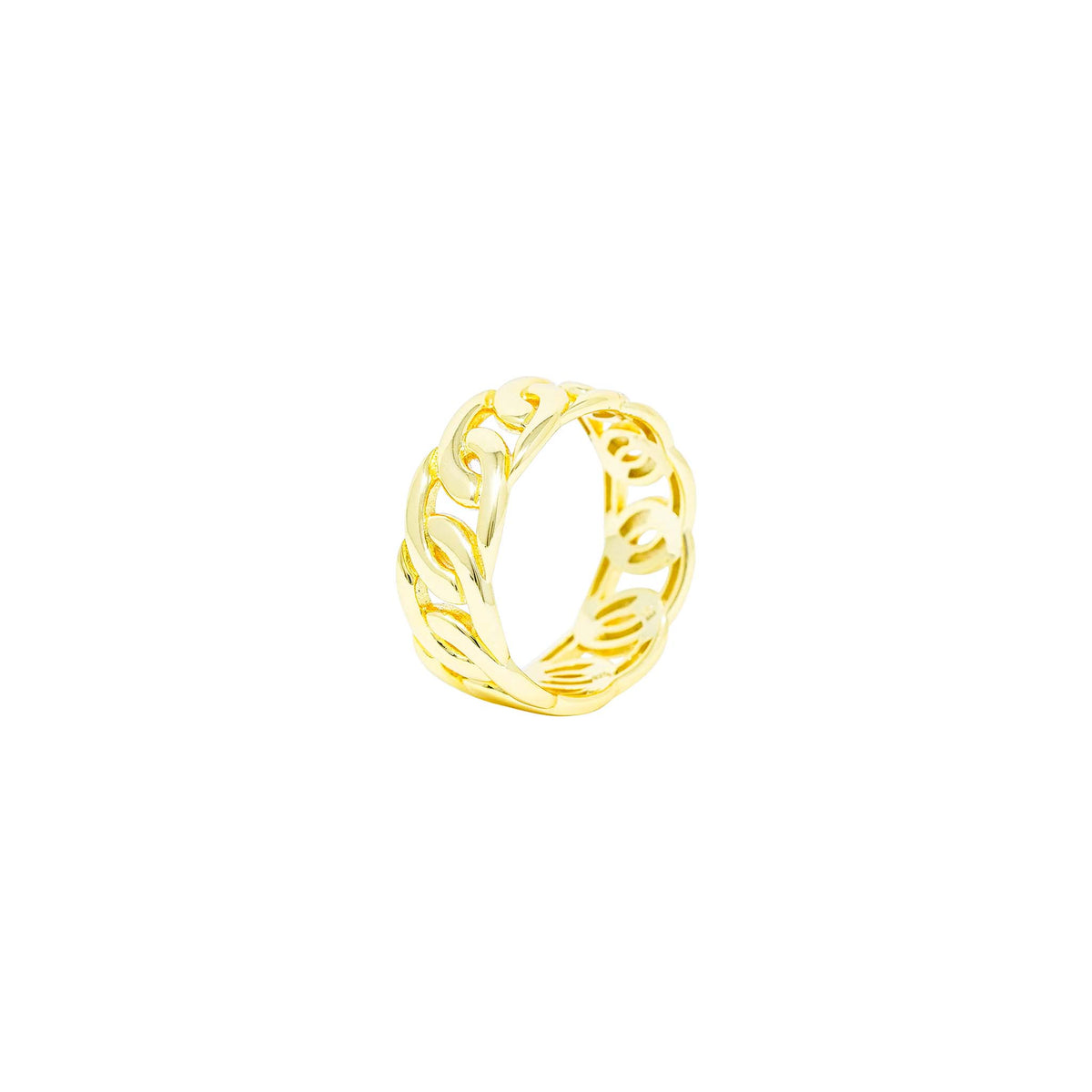 Cuban Link Ring – Sterling Silver