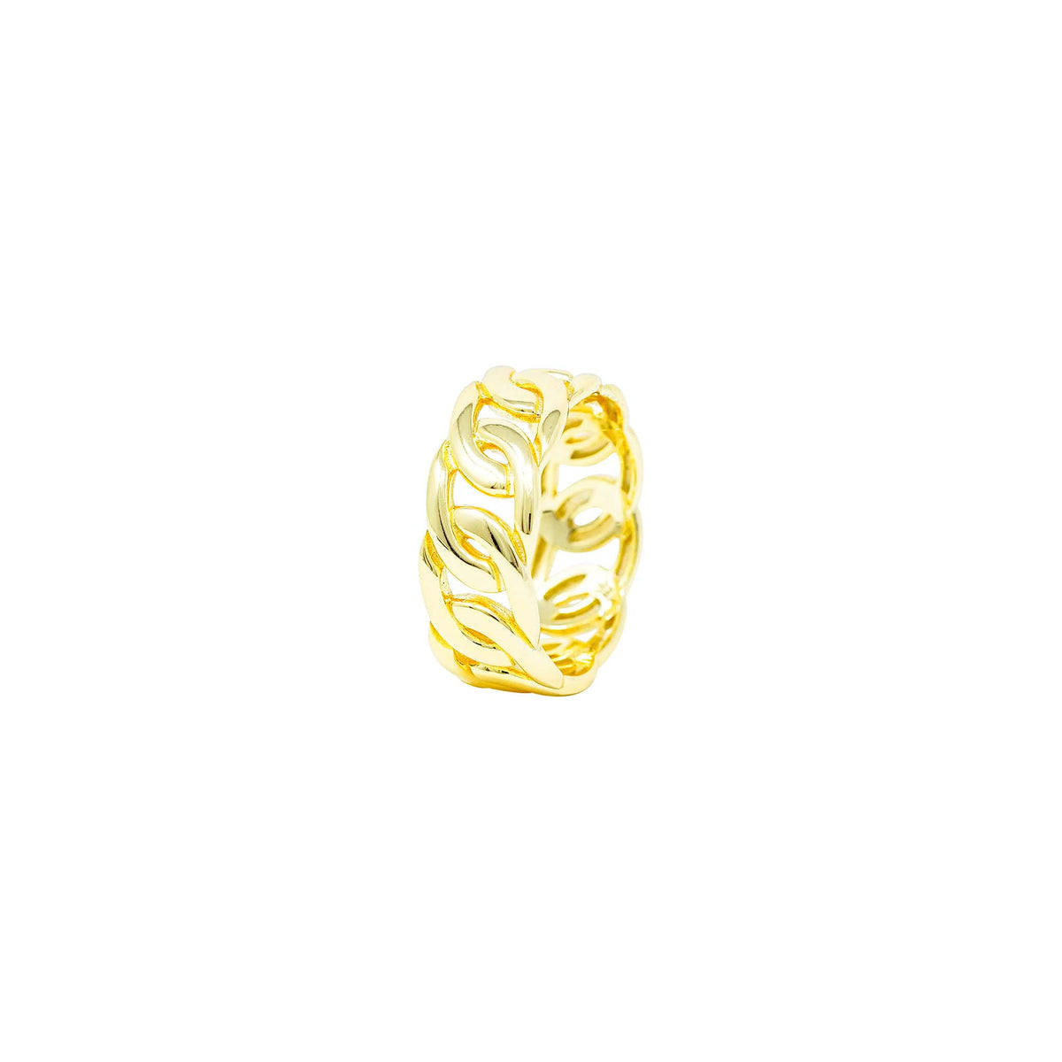 Cuban Link Ring – Sterling Silver