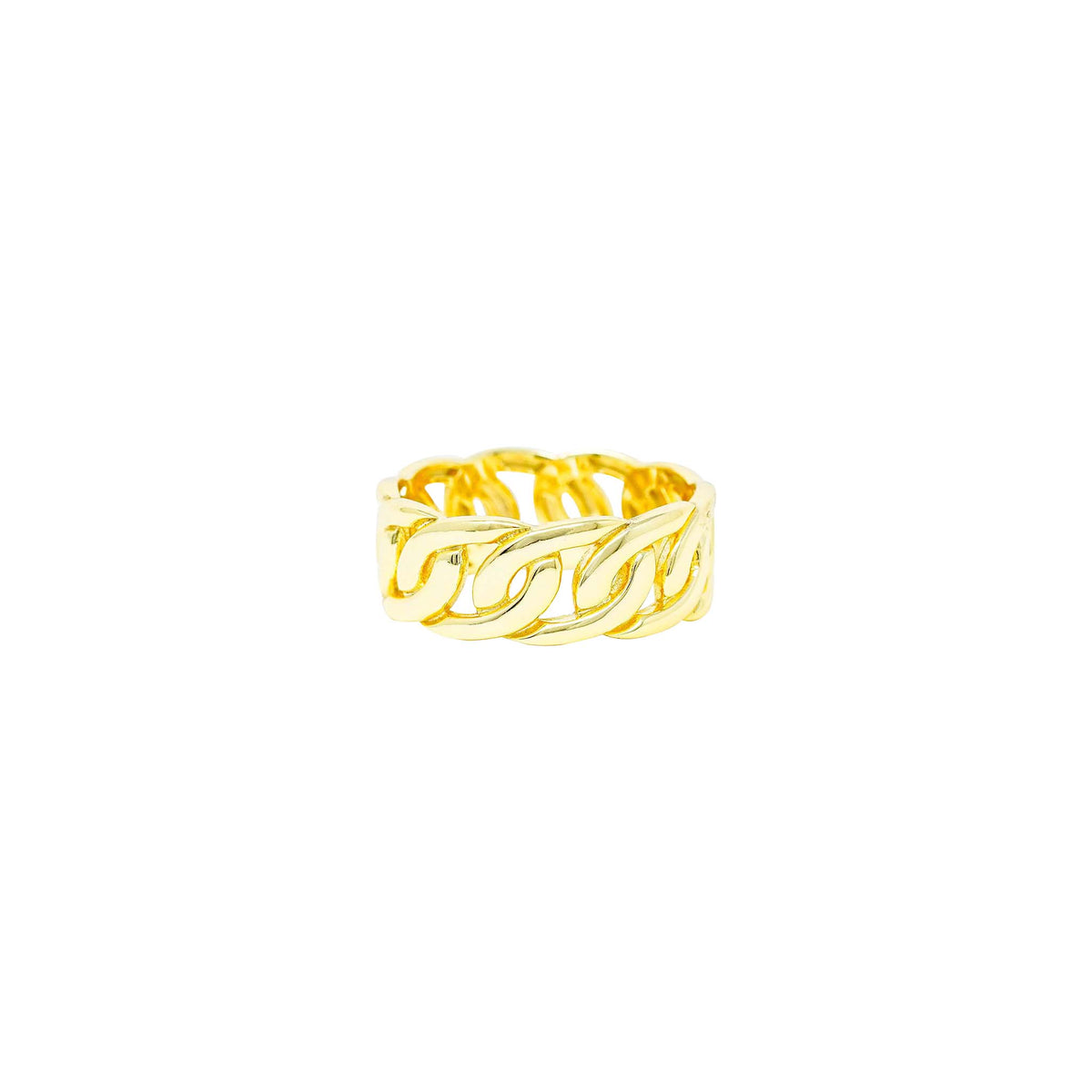 Cuban Link Ring – Sterling Silver