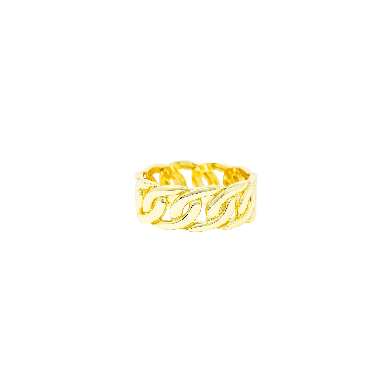 Cuban Link Ring – Sterling Silver
