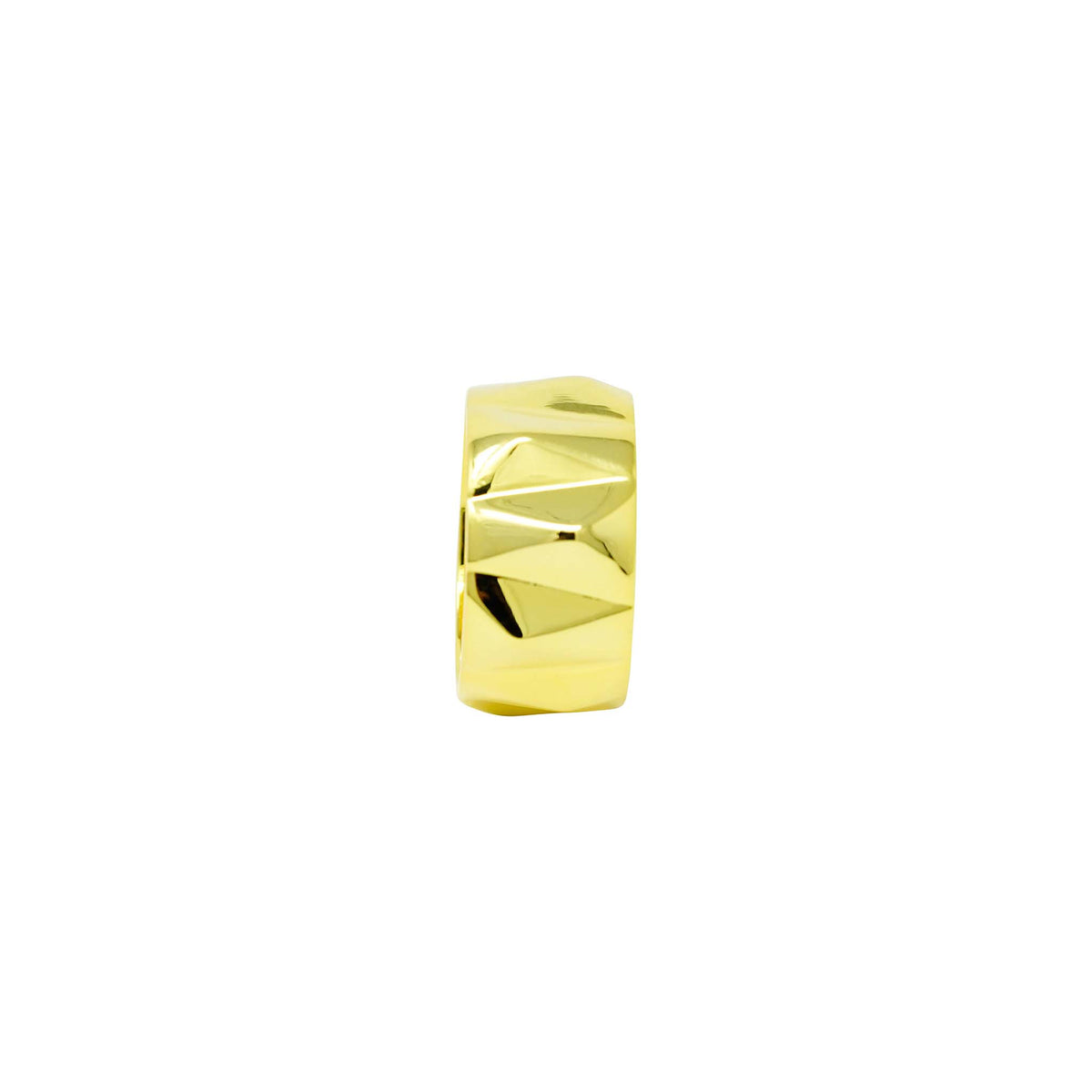 Hexagon ring gold plated
