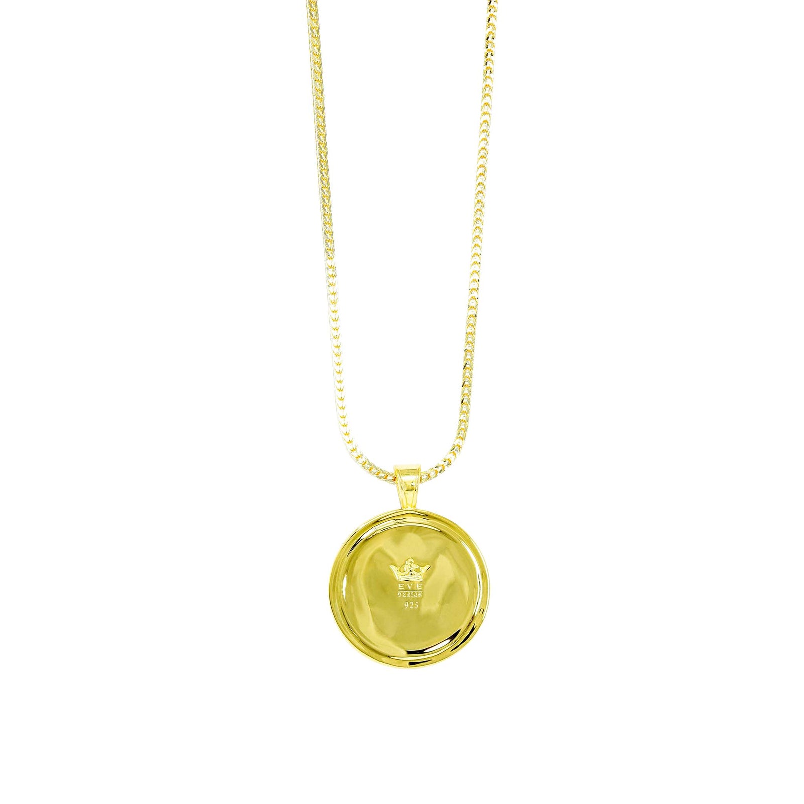 Lion necklace sterling silver gold plated