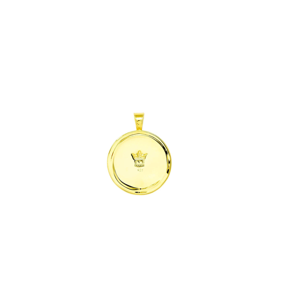 Lion pendant 925 sterling silver plated with 14k gold and rhodium