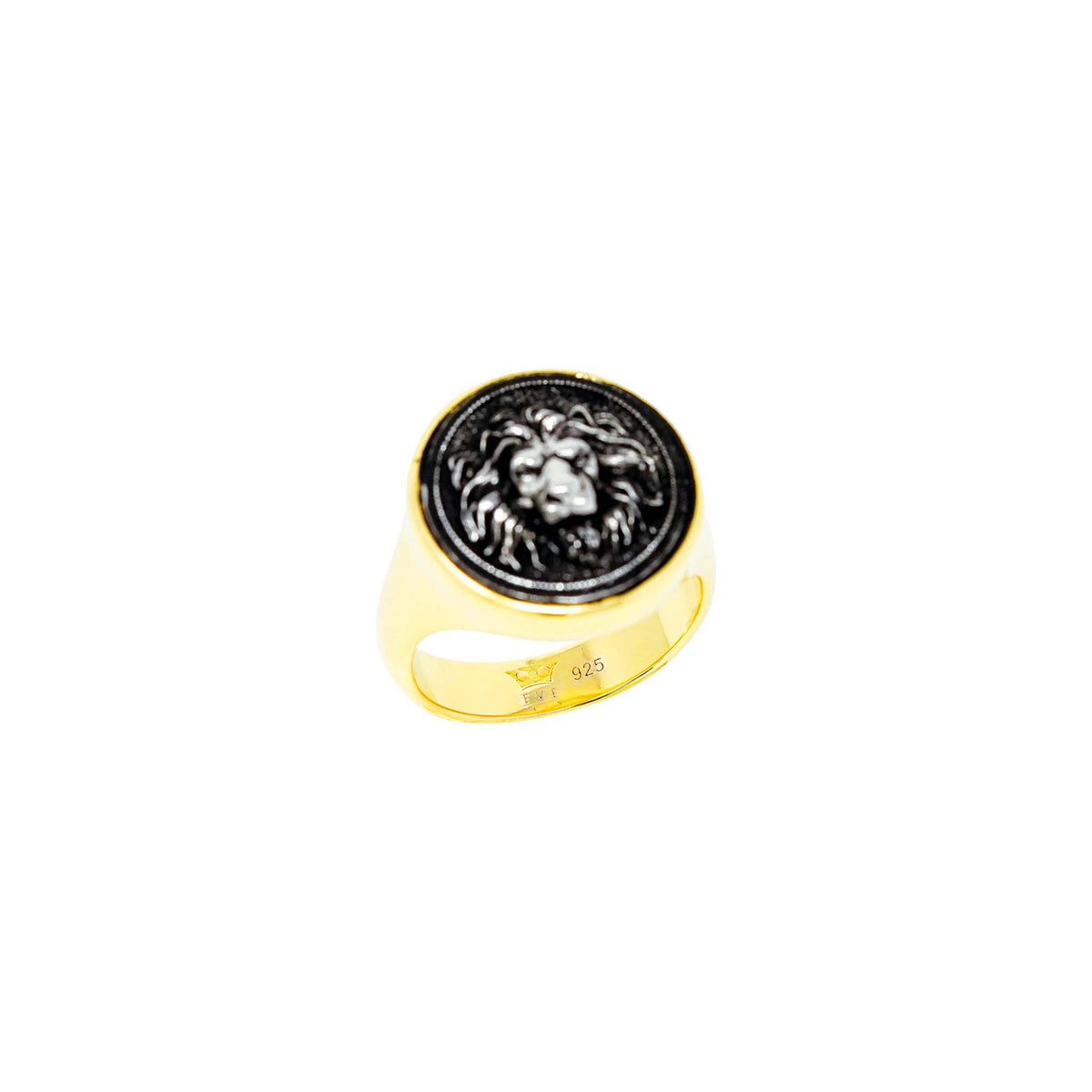 👑 Lion Signet Ring Gold Plating – Symbol of Power