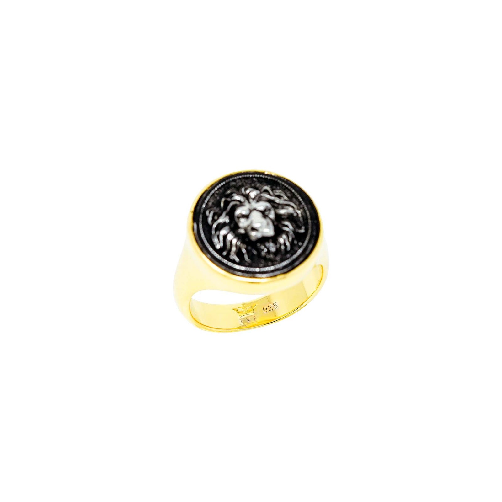 👑 Lion Signet Ring Gold Plating – Symbol of Power