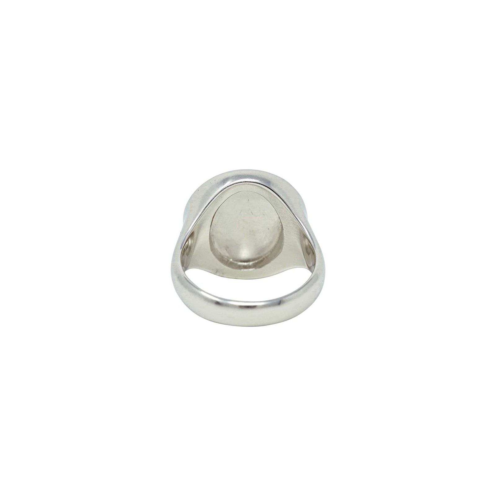 👑 Lion Signet Ring Rhodium Plating – Symbol of Power