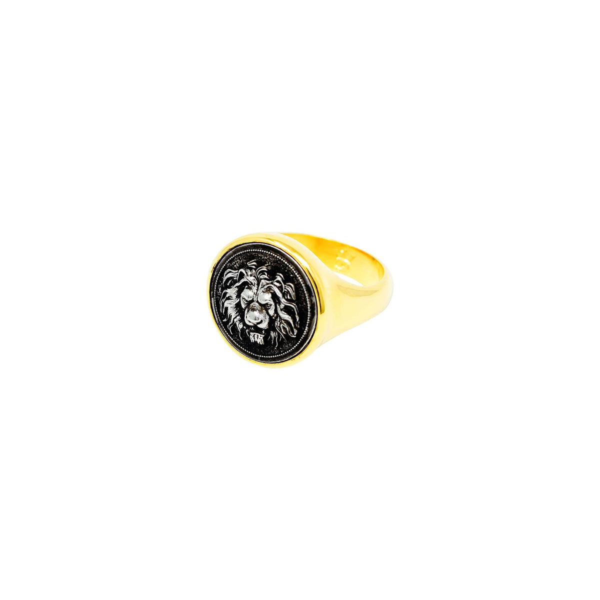 Lion Signet Ring Brass – Symbol of Power