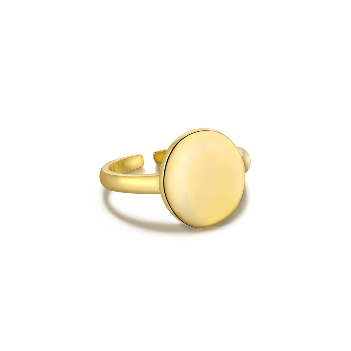 Signet Ring Gold Plated Sterling Silver