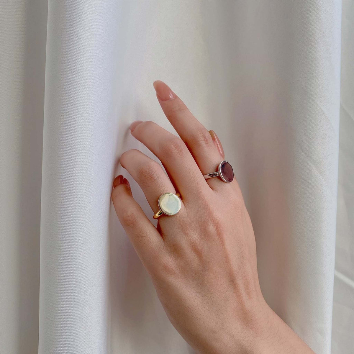 Signet Ring Gold Plated Sterling Silver