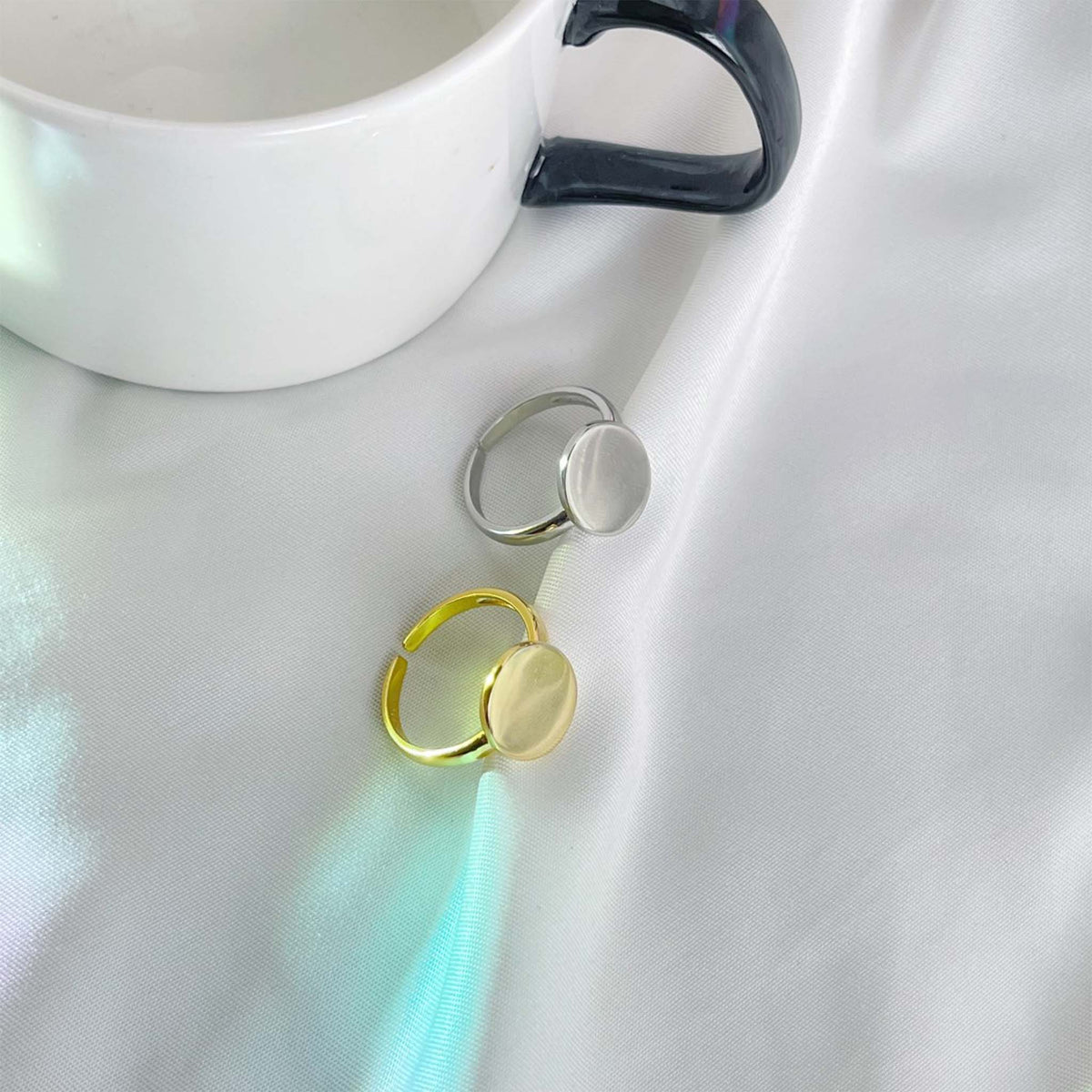 Signet Ring Gold Plated Sterling Silver